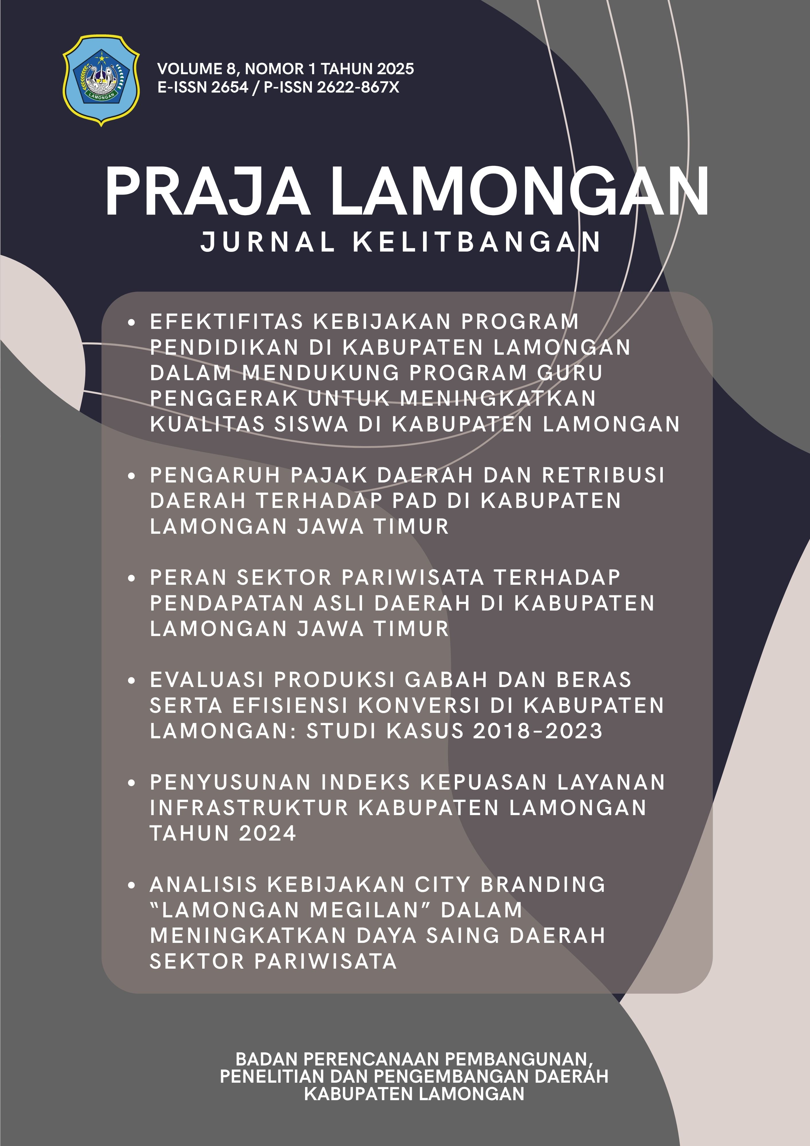 					Lihat Vol 8 No 1 (2025): PRAJA LAMONGAN - JURNAL KELITBANGAN
				